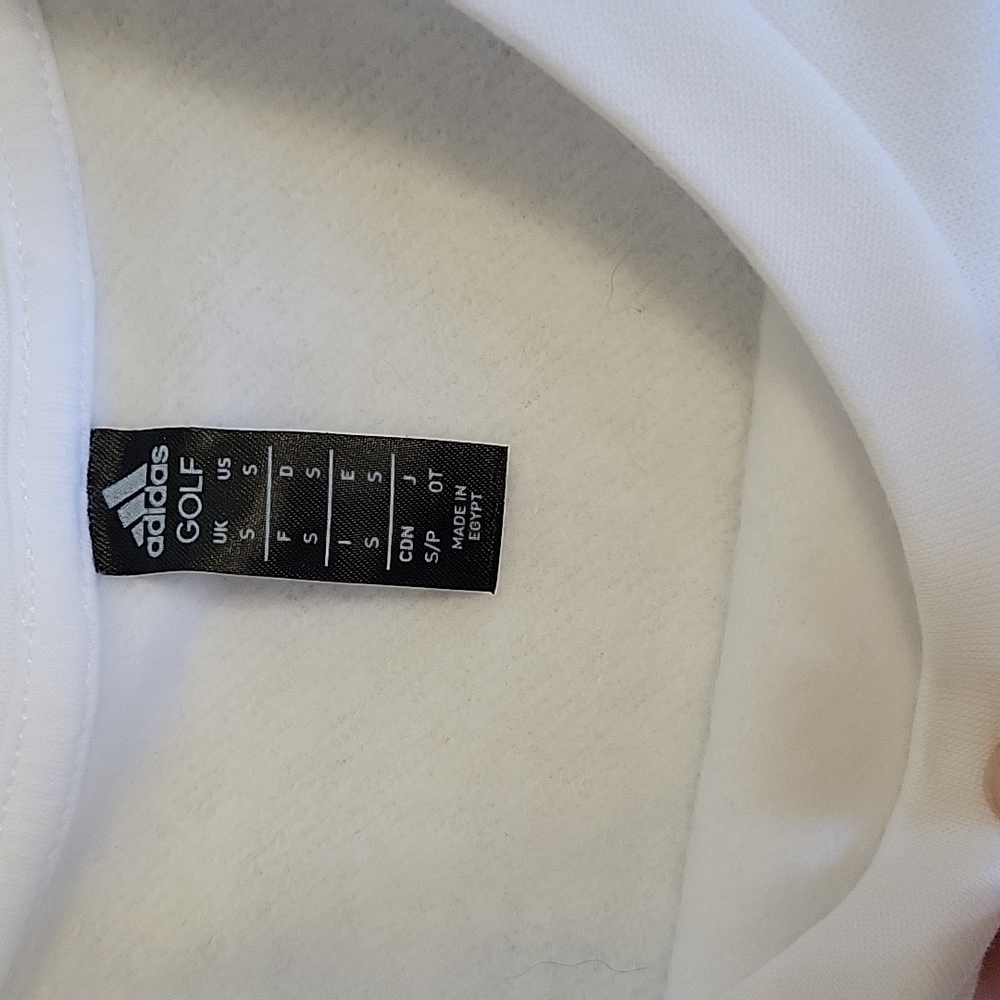 Adidas logo white crew neck sweatshirt - Picture 3 of 4